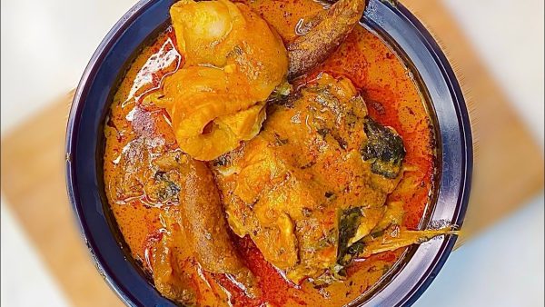 Banga Soup with Assorted Protein