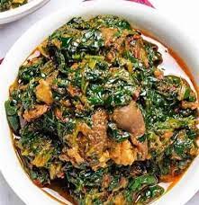 Waterleaf Soup with assorted protein